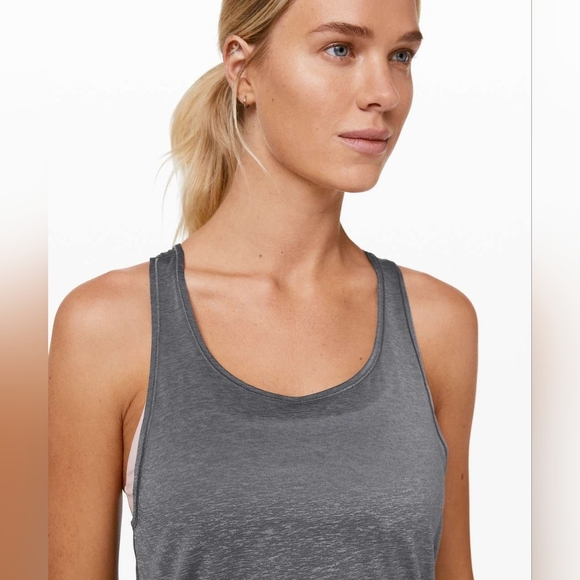 Lululemon Reenergized 2-in-1 Tank Solar Grey / Muse size 4 - Picture 3 of 13